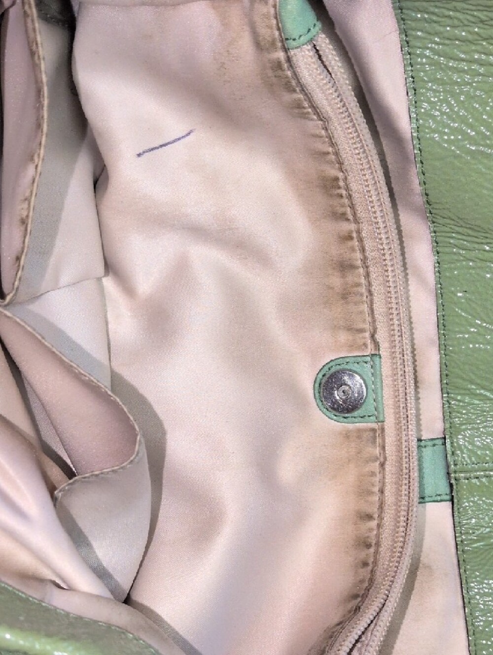Coach Light Green Leather Shoulder Bag - Picture 7 of 12